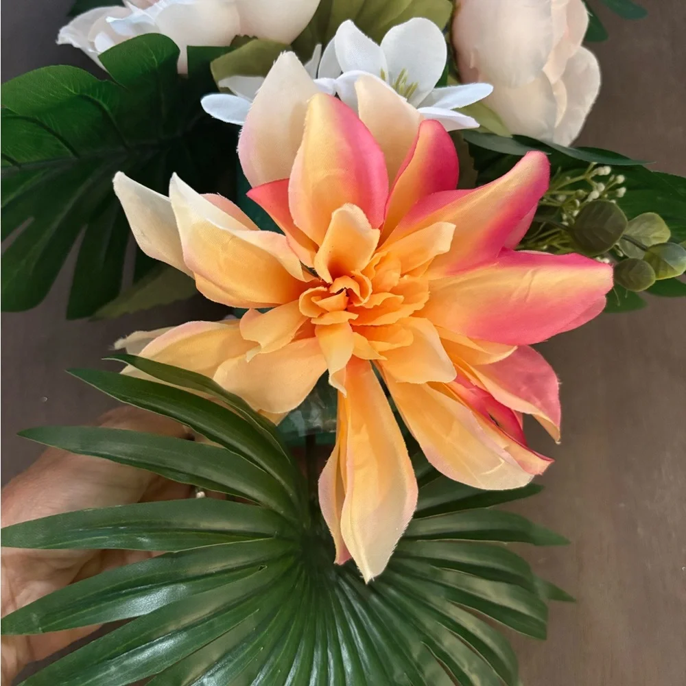 Tropical Floral Arrangement Table Runner Garland/Arch decor Wedding Bridal Party